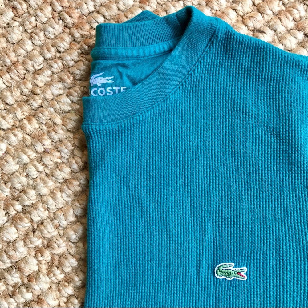 NWOT - Lacoste Emerald Green Thermal Shirt